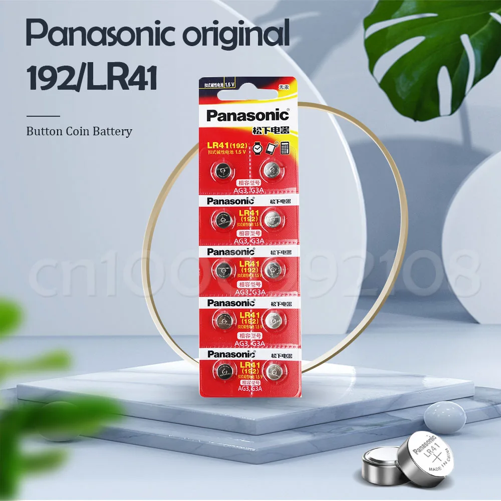 2 шт. Panasonic 192 LR41 1 5 V аккумуляторы таблеточного типа SR41 AG3 G3A L736 392A музыкальная