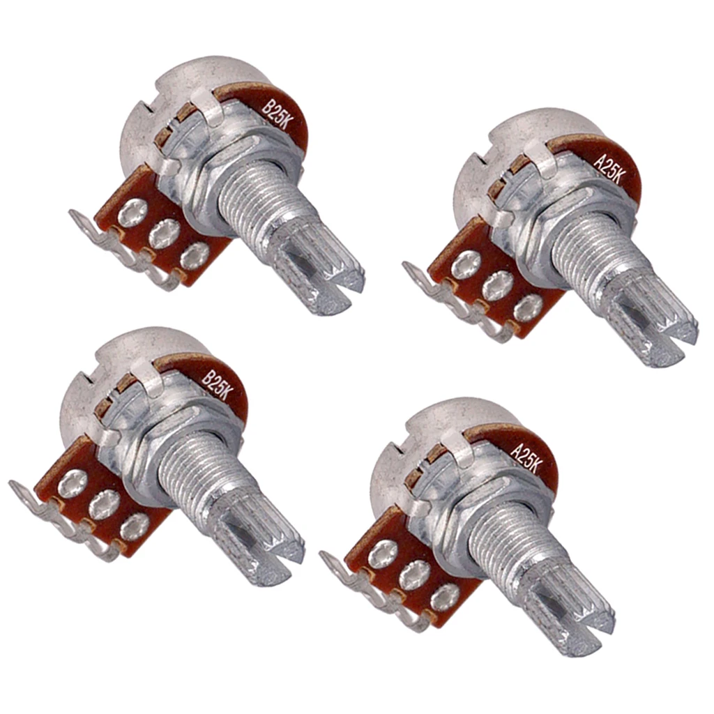 A25K / B25K AUDIO TONE CONTROL 18mm POTENTIOMETER POT for GUITAR OR BASS | Guitar Parts & Accessories