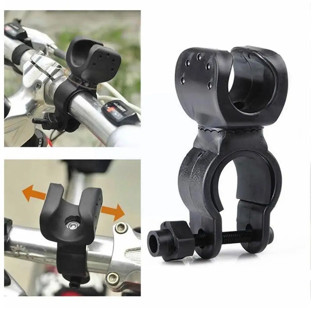 

360 Degree Rotating Front Light Frame Bicycle Led Flashlight [u-shaped Tor Flashlight Light Holder Bracket Mounting Clip] S V3m2