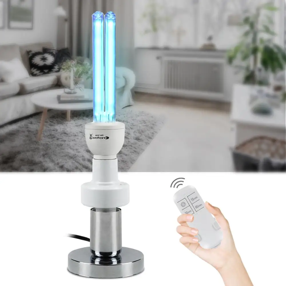15w 25w UVC Sterilization Germicidal Bulb 110v 220v E27 UV Lamp Ozone Clean Quartz Light With Timer remoter for 20m² 30m² Room | Лампы и
