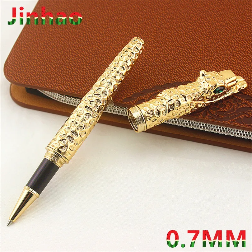 Новинка Jinhao Cheetah полностью Металлическая золотая ручка на роликах Роскошная