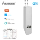 Умные роликовые жалюзи Tuya с Wi-Fi, двигатель для электрического затвора, двигатель для штор с дистанционным голосовым управлением, работает с Alexa Google Home Smart Life