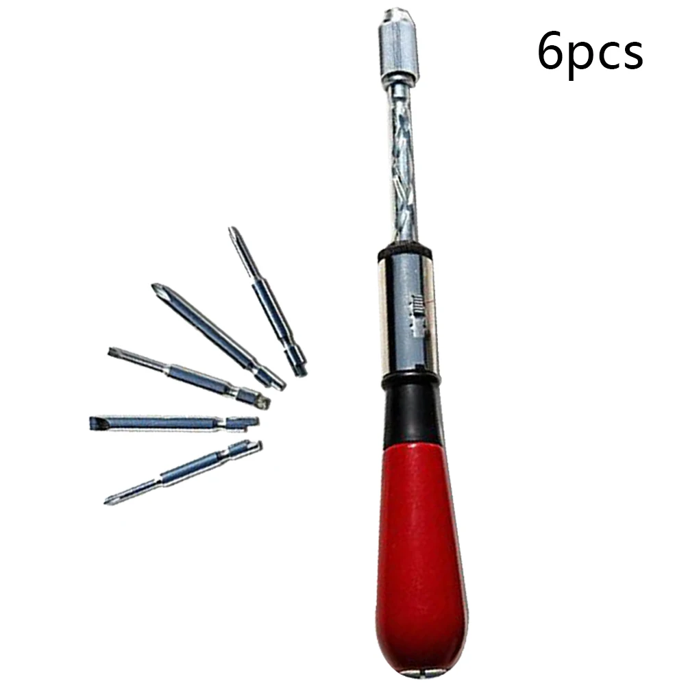 

Semi Automatic Screwdriver Push Pull Wood Handle Ratchet Screw Driver With Replaceable Bit Automatically Rotate 1.2 Times