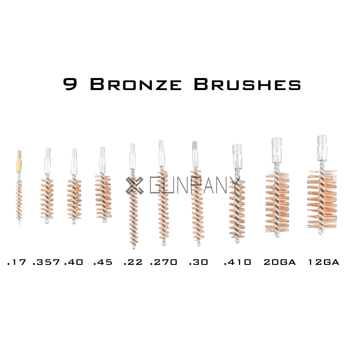 Бесплатная доставка набор для чистки отверстия винтовки кистей алюминиевый