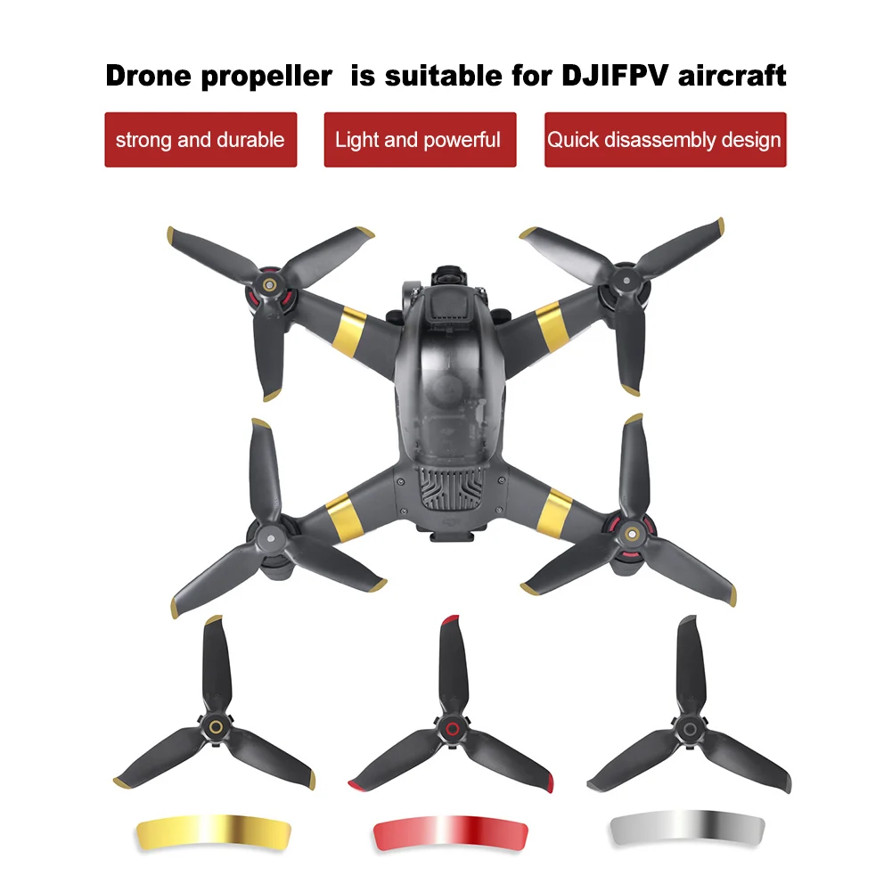 

2Pair/set Drone Propellers Replacement Parts Drone Accessories Lightweight Plastic Blades Drone Propeller For DJI FPV