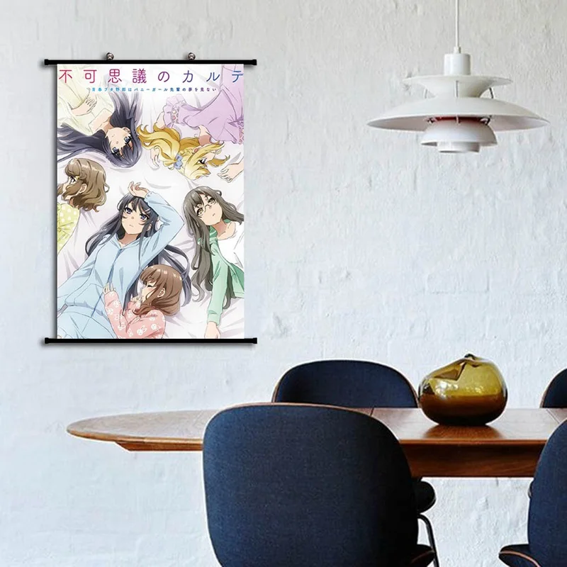 Короткая футболка с героями из японского аниме негодяй не мечтать изображением