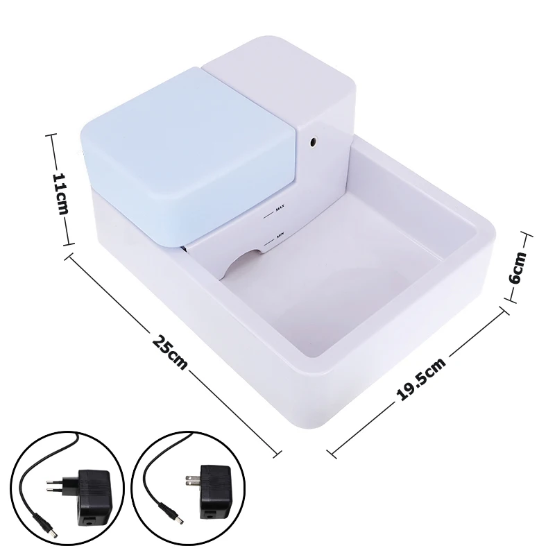 

1.8L Automatic LED Pet Fountain Waterer Drinker Water Circulation Dispenser Bowl Drinking Filter Pet Fountain Supplier