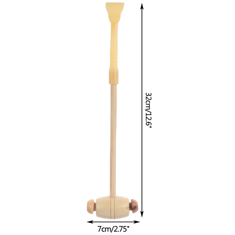 

Multifunctional Long Wood Back Scratcher Massager Scratching Pen Clip Practical Handy Manually Full Body Scratching Wooden Stick