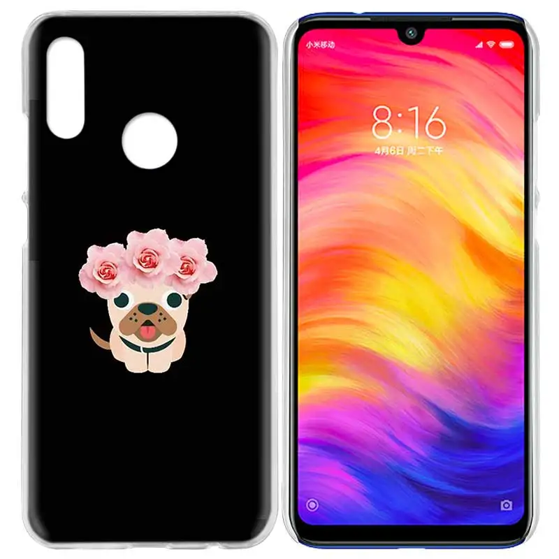 07 Чехол для Xiaomi Redmi Note 7 7A фотоаппаратов моментальной печати 7S 6 6A 5 Y3 K20 mi 8 до 9 лет CC9 CC9E A1 A2 A3 играть F1 Lite рro плюс французское кружево ткань собака породы Бульдог - Цвет: 07