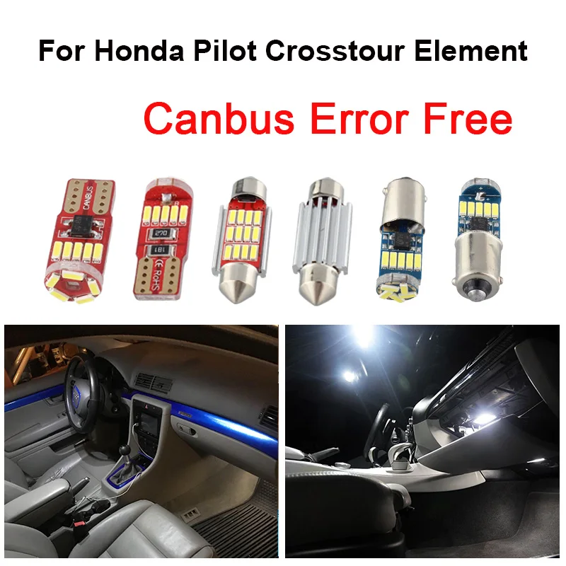 Белая автомобильная лампа для салона светодиодная чтения карты купольная в