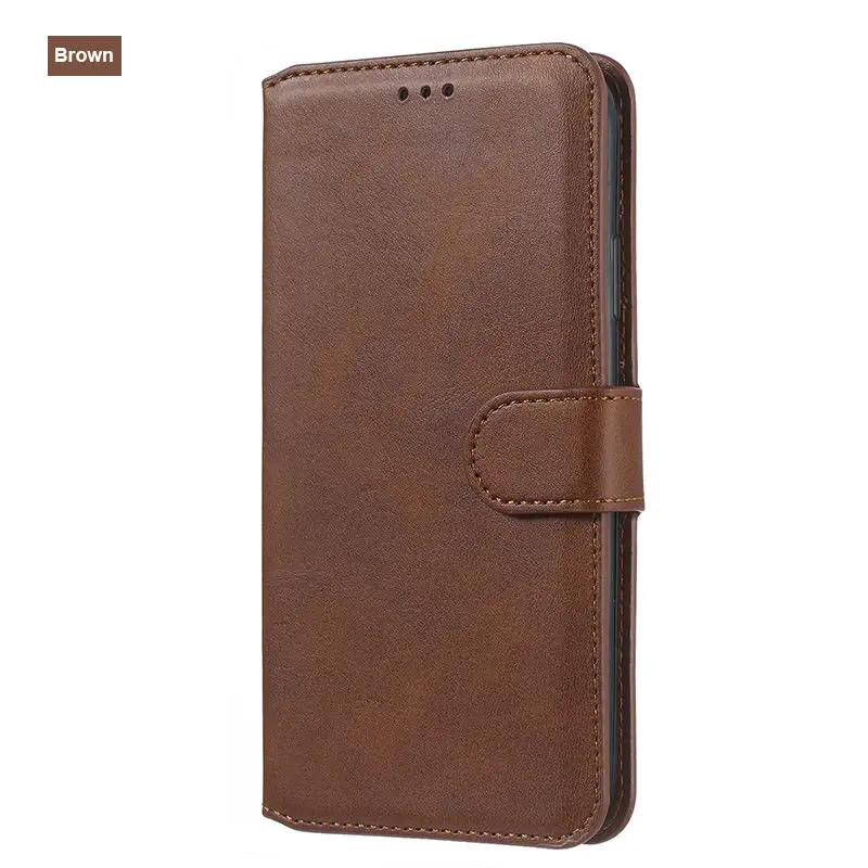 Brown Кожаный чехол-книжка для iphone 7 8, чехол-бумажник, чехол-книжка для iphone 7 Plus, чехол для iphone 8 Plus, роскошный чехол-книжка для телефона - Цвет: Brown