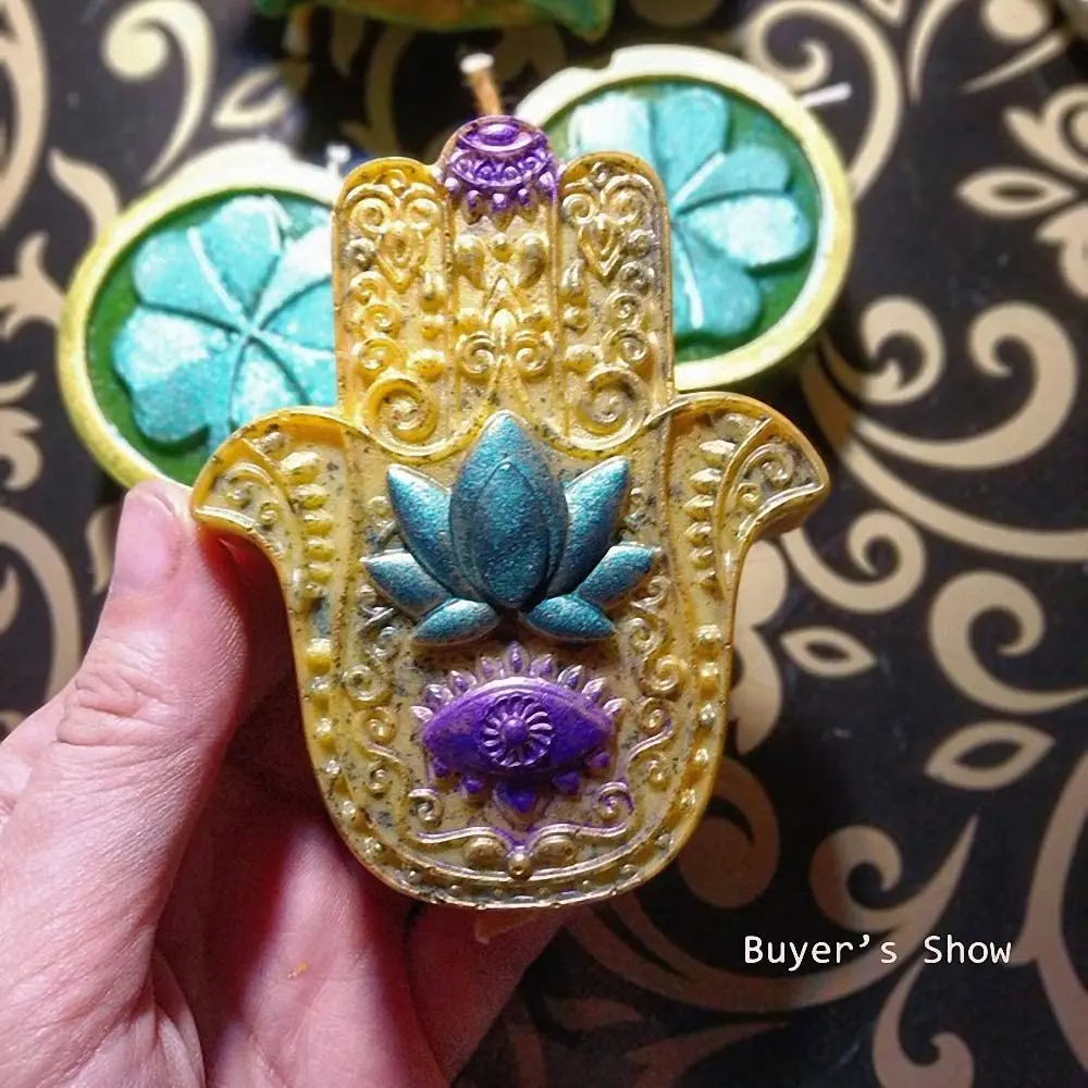 Формы для свечей Хамса лотоса в формочка &quotПальма&quot Hand of God силиконовая форма