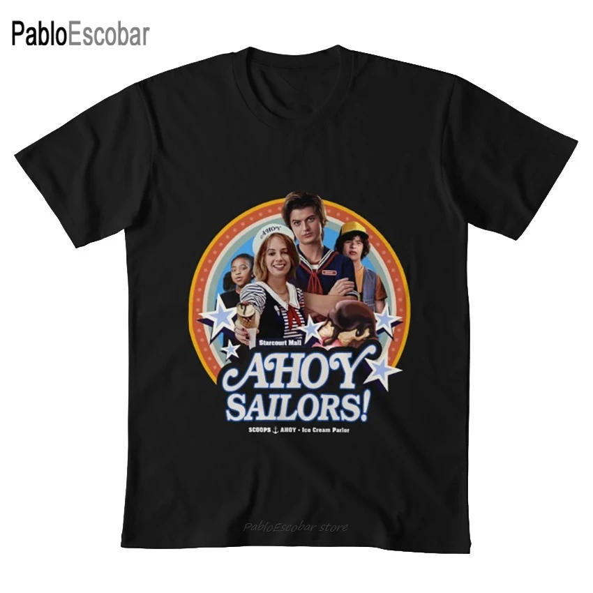 Коллекционные рубашки Scoops Ahoy винтажные коллекционные 80s 1980s starcourt mall | Мужская