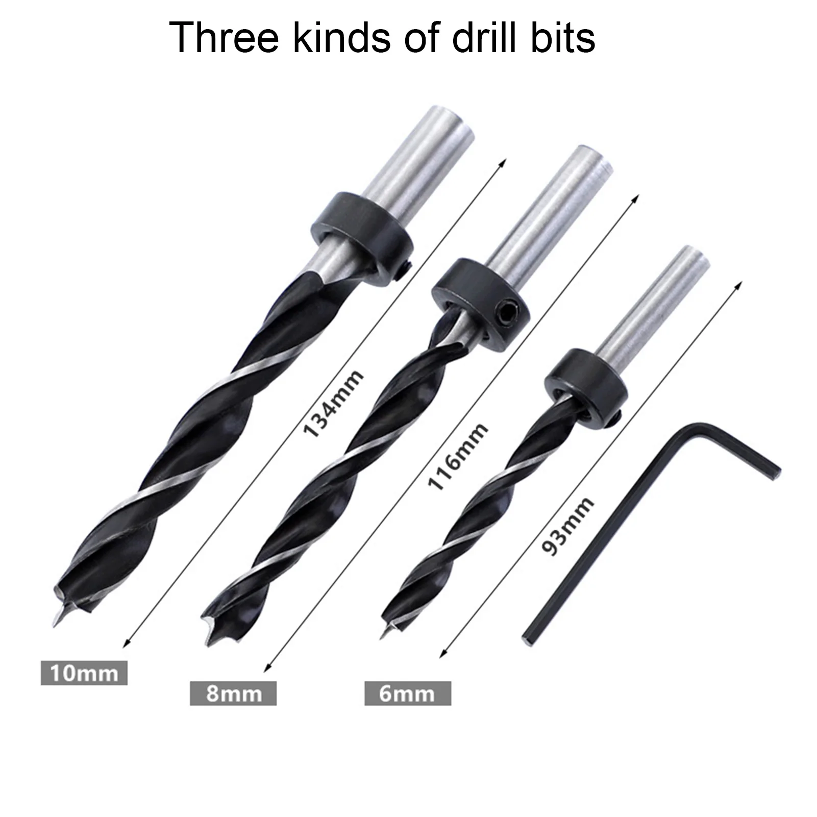 

Wood Dowelling Self-centering Drill Guide Kit Positioning Tool 6/8/10mm Vertical Pocket Hole Jig Drilling Locator Hole Puncher