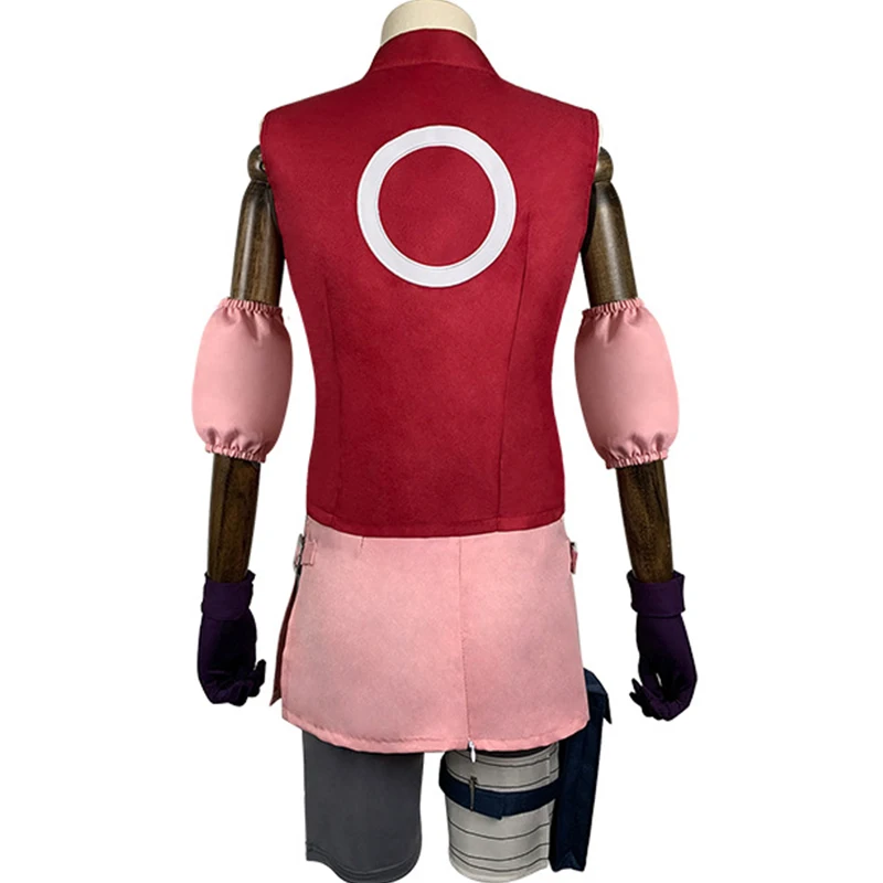 DokiDoki-R аниме косплей Haruno Sakura Косплей Костюм Молодежная версия |