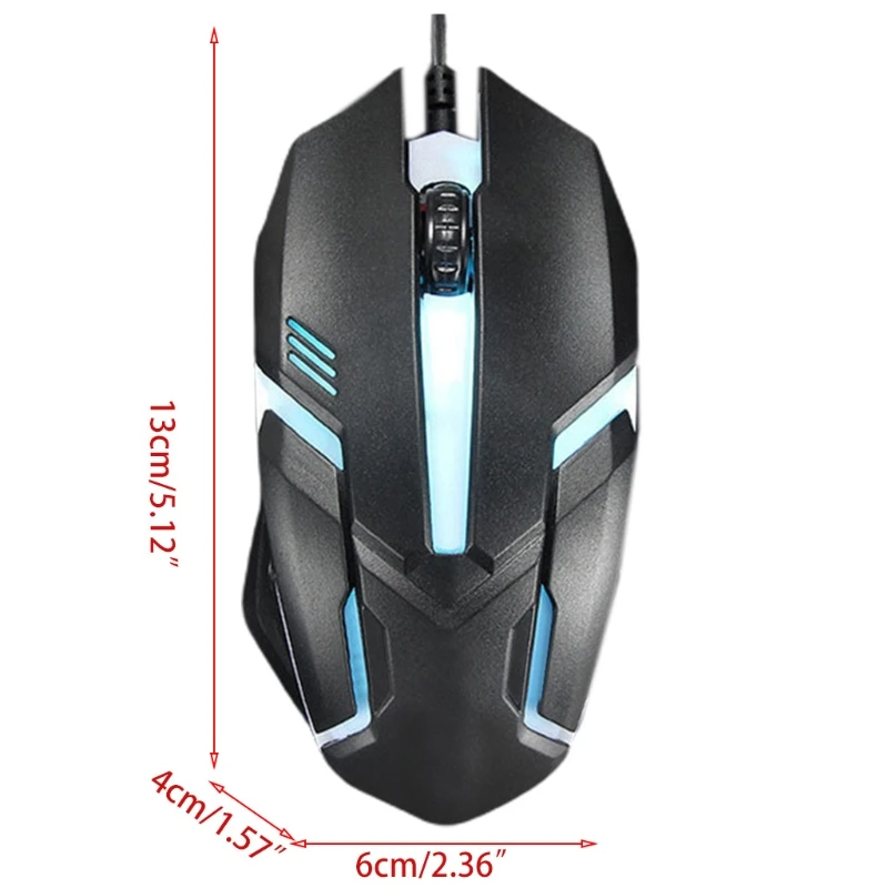 

Ergonomic Wired Gaming Mouse Button LED 2000 DPI USB Computer Mouse With Backlight For PC Laptop Gamer Mice S1 Silent Mause New