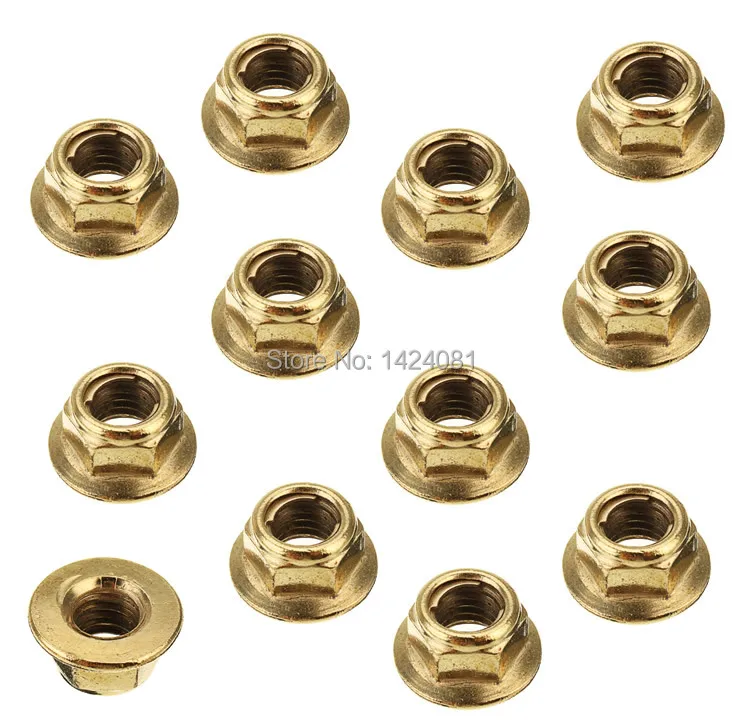 

12 x M8 Hex Copper Exhaust Manifold Pipe Nuts Self Locking For BMW 3 Series E30 Saloon 1982-1993