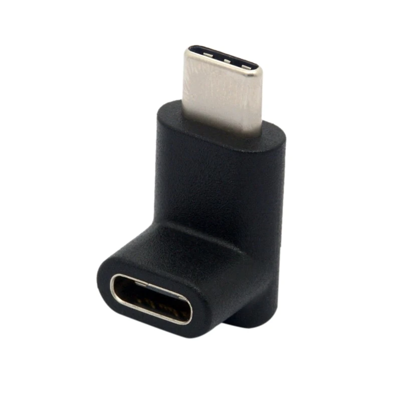 

Hot 3C-90 Degree Type C Adapter, USB C Male to Female Adapter Upward and Downward Angled USB-C Adaptor USB 3.1 Type-C Connector