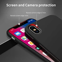 fundas para for iphone 11 12 pro max 7 8 plus x xs xr se 2020 case silky soft touch premium silicone full body protective black