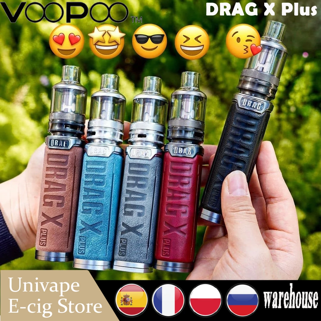 Оригинальный VOOPOO перетащите X плюс Pod Комплект с 100W Mod и 5 мл TPP танк Поддержка 21700