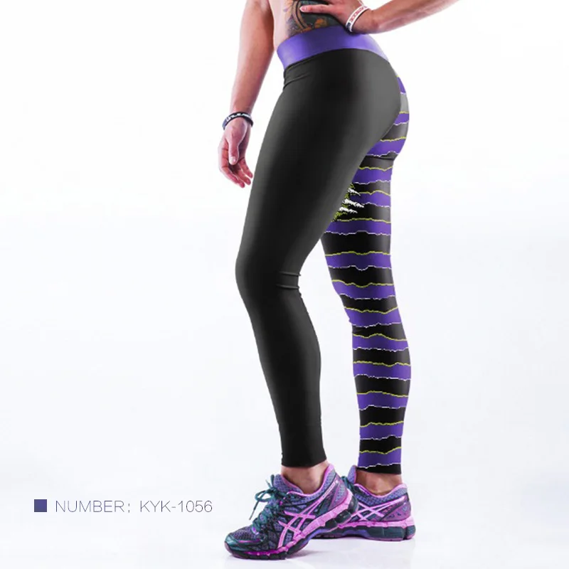 

Hot-selling new skull digital print Christmas women's outdoor sports fitness leggings