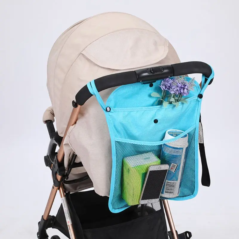 

Baby Stroller Pram Pushchair Net Mesh Hanging Bag Organizer Diaper Storage Tidy Net Accessories AXYA