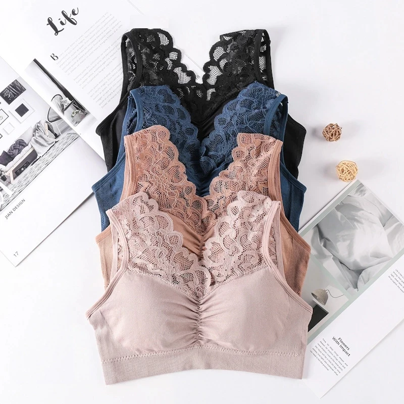Сексуальный бюстгальтер близко расположены чашечки Для Женщин Кружевной