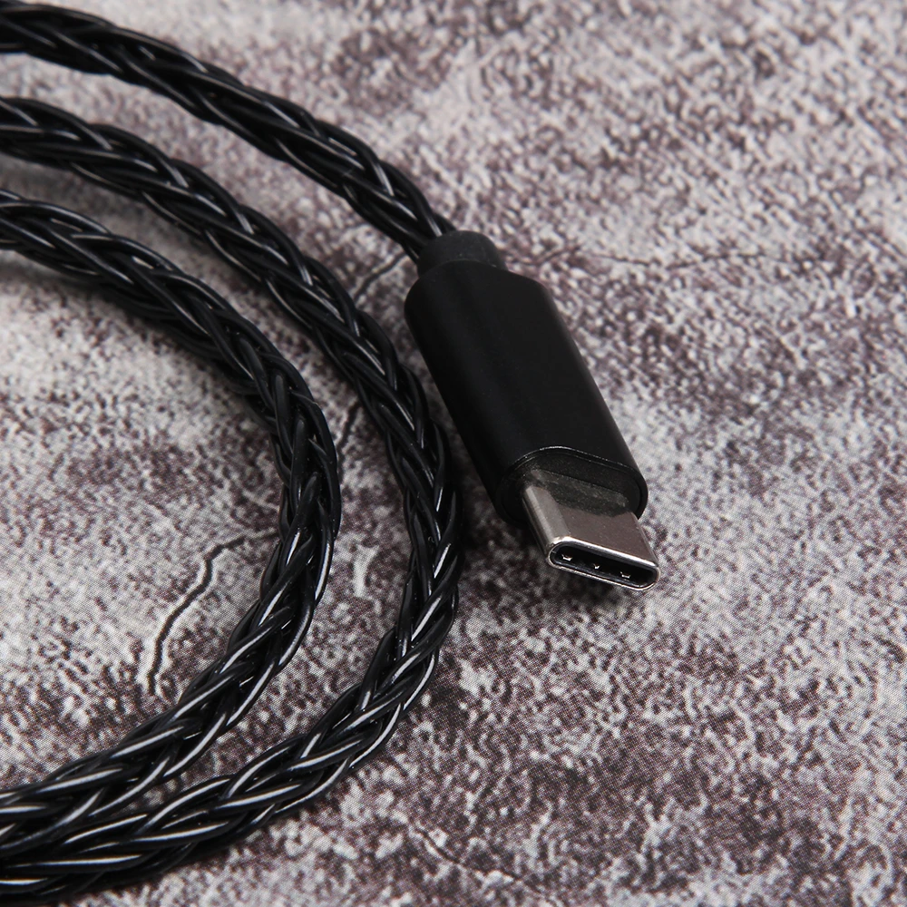 FDBRO 8 ядер посеребренный кабель для наушников MMCX 2PIN A2DC обновление провода наушников Тип C сбалансированный MMCX кабель для SE846 IM1/IM2/X6
