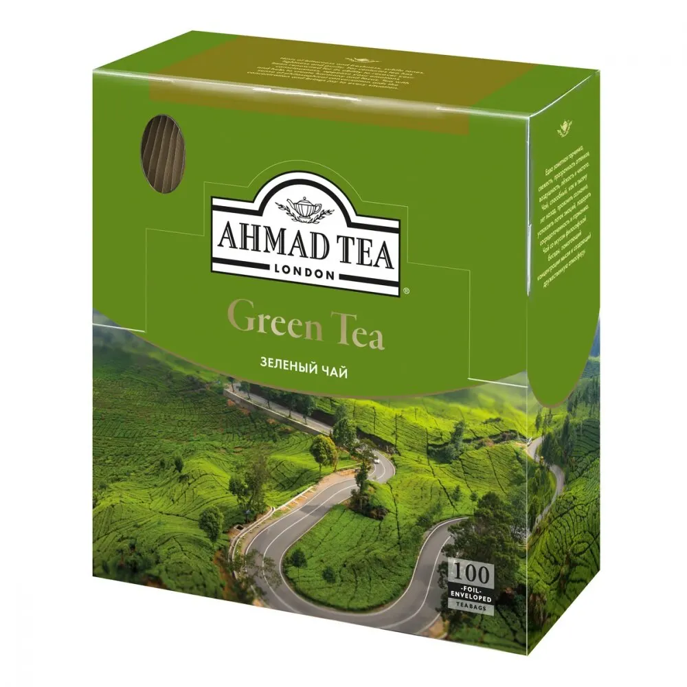 Чай Ahmad &quotGreen Tea&quot зеленый 100 пакетиков | Продукты