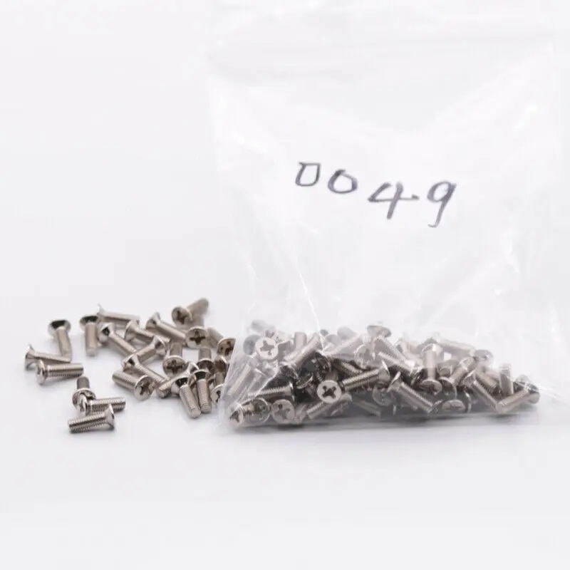 50 шт. винты с плоской головкой Phillips плоским хвостом крестообразные Винты M3 * 10 мм |