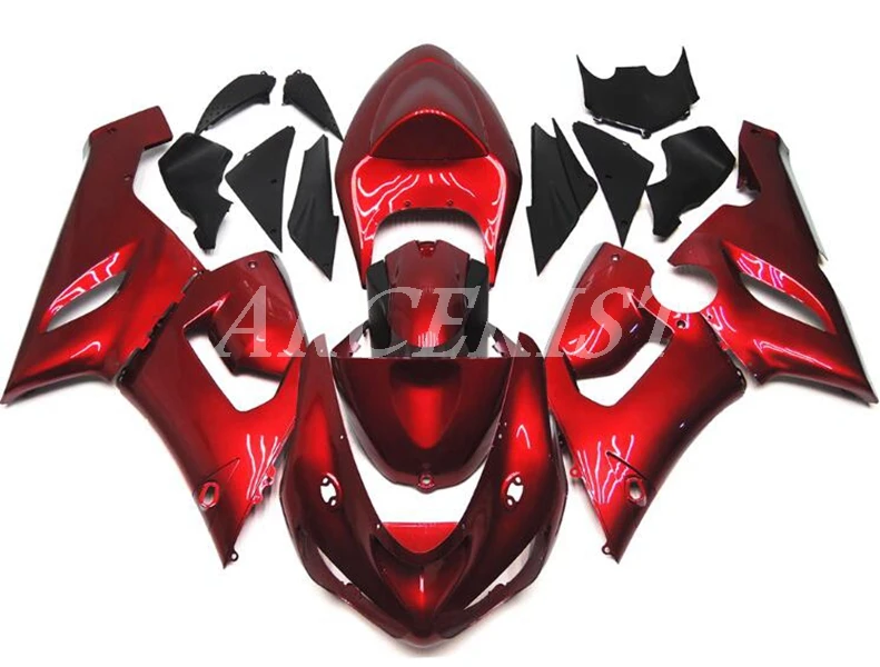 

New Style ABS Motorcycle Fairings Kit Fit for kawasaki Ninja ZX6R 636 2005 2006 05 06 6R ZX-6R Bodywork set Dark Red