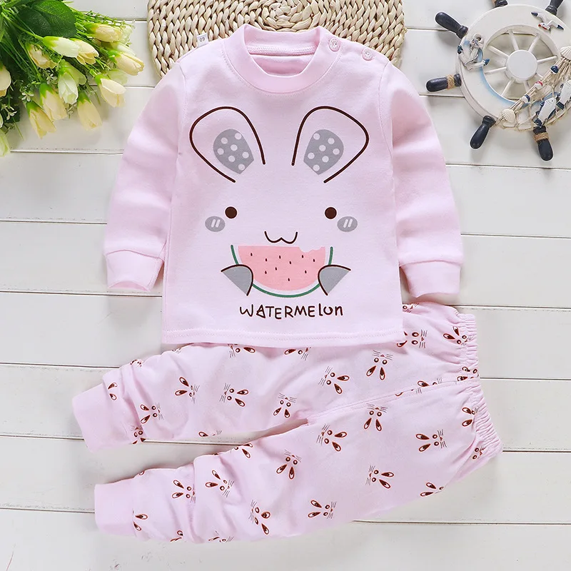 

Children Clothes Baby Pajama Set 1-8 Years Old Kids Cartoon Soft Cotton Sleepwear Autumn Winter Warm Nightwear Boys Pyjamas Set