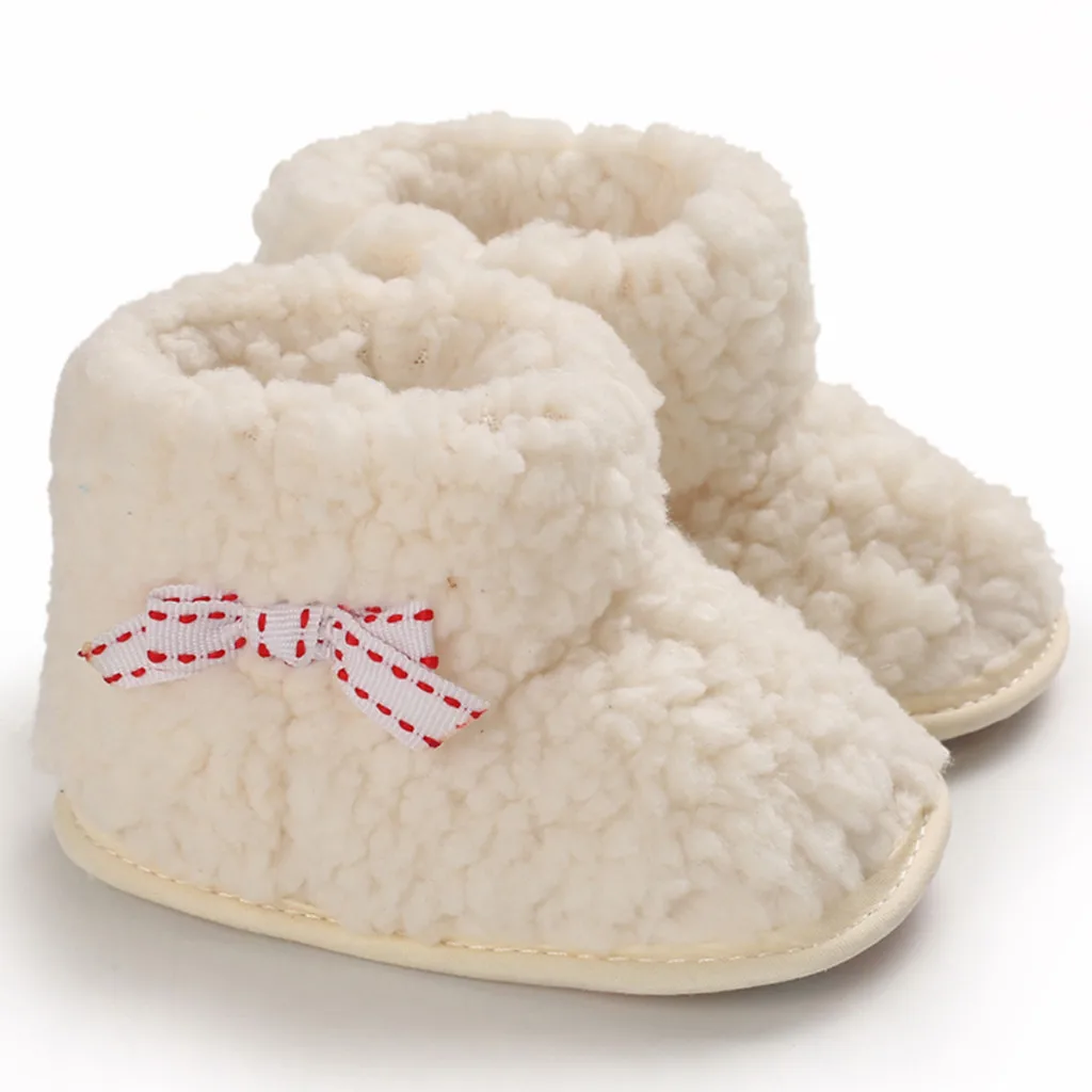 Зимние теплые детские кроватки детская обувь для девочек и мальчиков пушистые