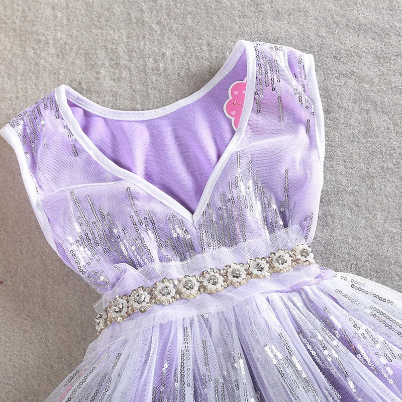 Летнее платье без рукавов для маленьких девочек вечерние жевное вечернее