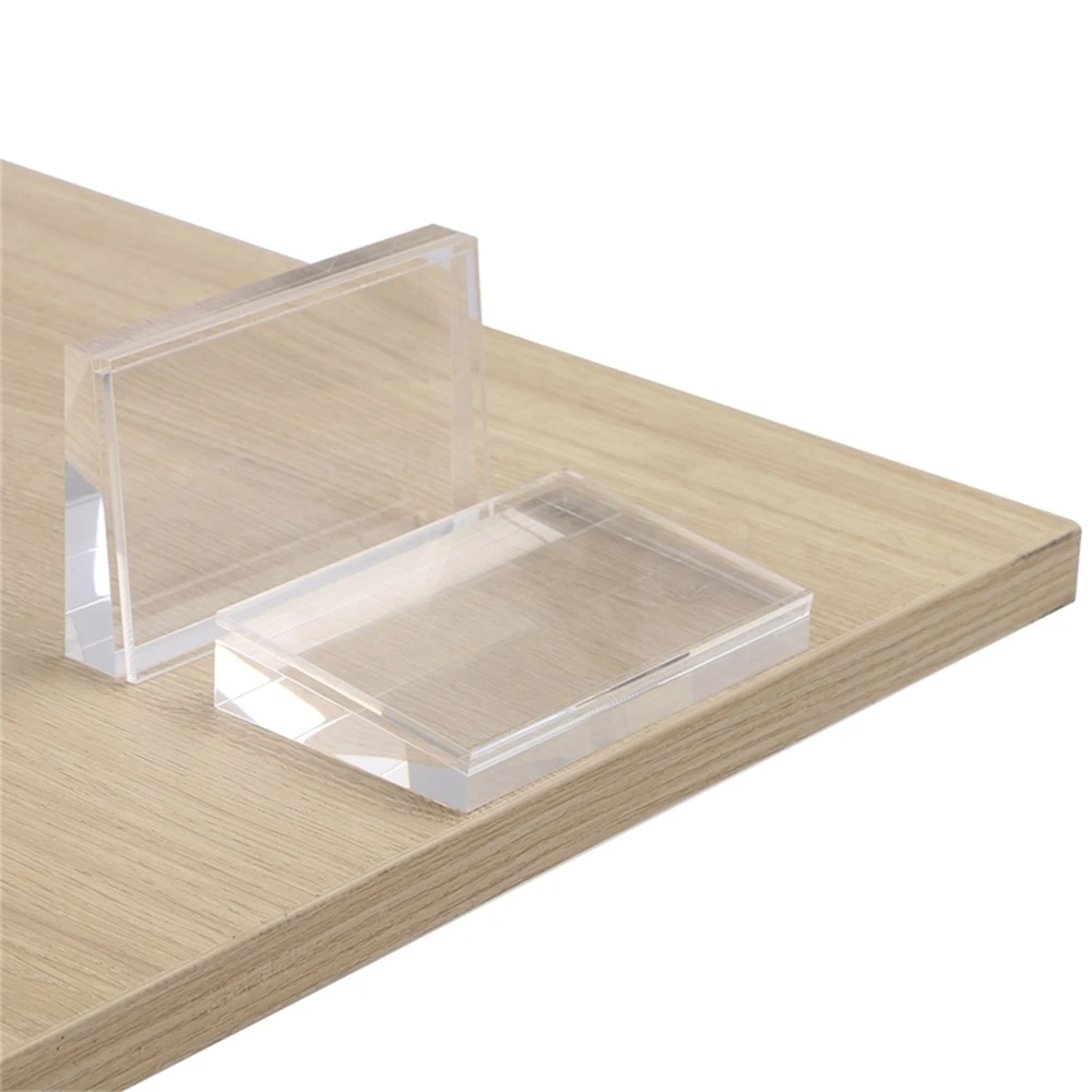 

Tabletop Sign Holder Acrylic Mobile Cellphone Price Tag Slant Block Photo Square Label Stand Phone Advertising Display Frame