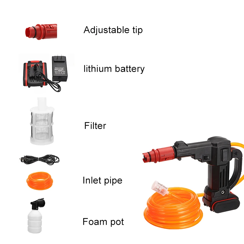 Продажа Беспроводной водяной пистолет высокого давления для мойки автомобиля, портативный мойщик высокого давления, Машина для мойки автомобиля ...