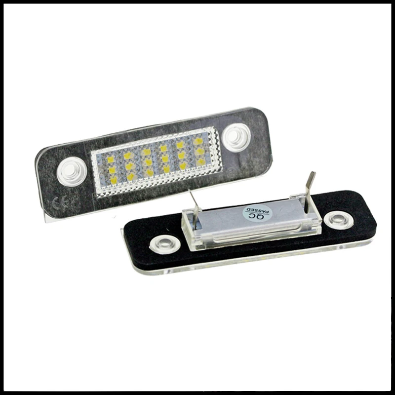 2шт. 18LED Номерные светильники для номерного знака Заменить лампы Белый Canbus Для Ford Fiesta Fusion Mondeo MK2 Автомобильные аксессуары.