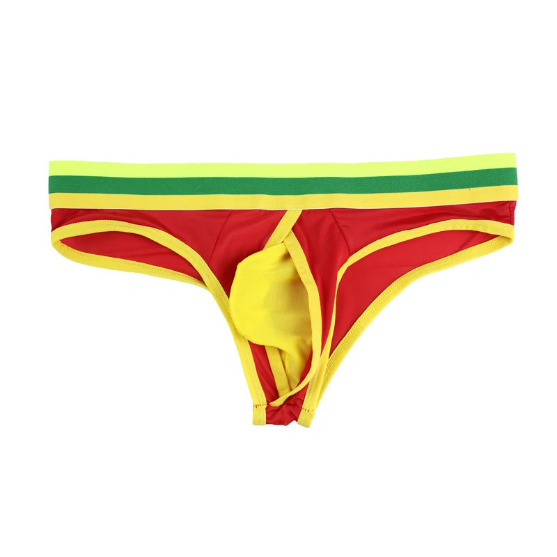 Мужские трусы стринги из сетчатой нейлоновой ткани Серые Трусы-стринги Тонги