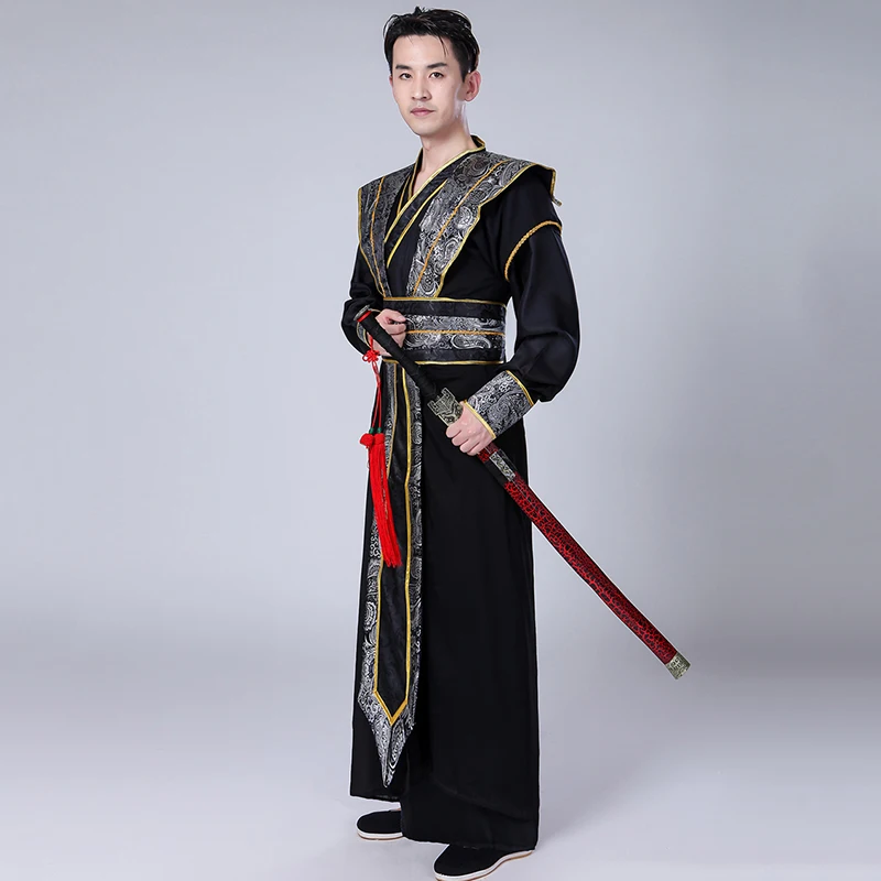 Color 4 Suit Hanfu древний костюм Dyansty, традиционная китайская одежда для мужчин и женщин, длинное платье, одежда для фестиваля, танцевальные платья - Цвет: Color 4 Suit