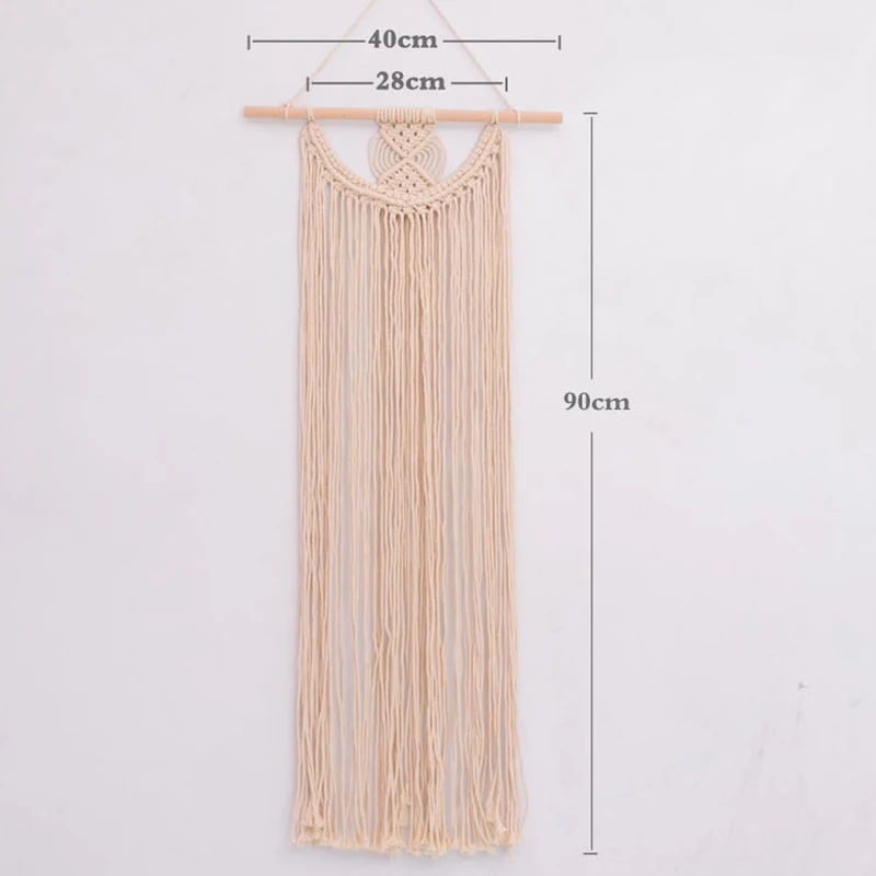 Макраме настенный небольшой художественный Тканый гобелен бохо шик домашний