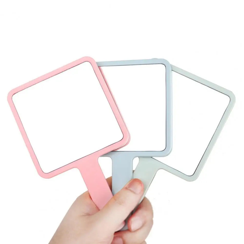 

Hand Mirror Anti-fog Portable Plastic Home Salon Travel Cosmetic Mirror for Gift