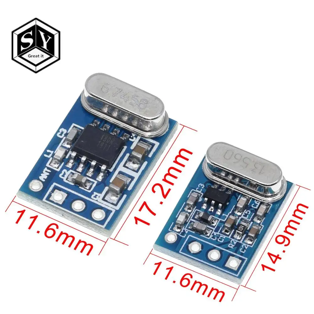 1 комплект 2 шт. беспроводной приемник передатчик 433 МГц плата модуля SYN115 SYN480R ASK/OOK