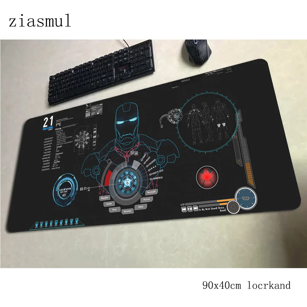 Iron Man mouse pad 90x40cm mousepads Popular gaming mousepad gamer best seller personalized mouse pads keyboard pc pad - Цвет: pattern 7