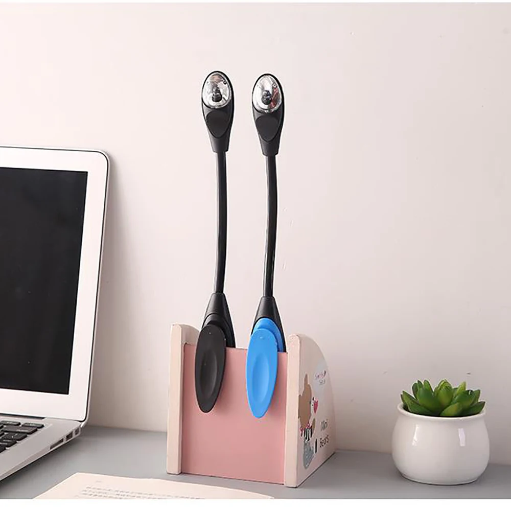 1 шт. Мини Гибкий клип-на яркий книжный свет LED путешествия книга чтения лампа