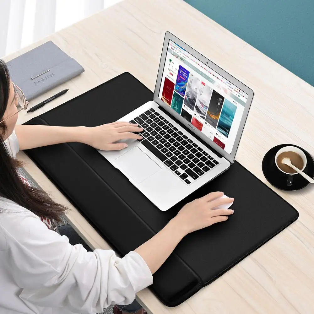 

BUBM With Wrist Rest Large Mouse Pad Desk Mat Keyboard Pad Gaming Mouse Pad With Comfortable Writing Surf