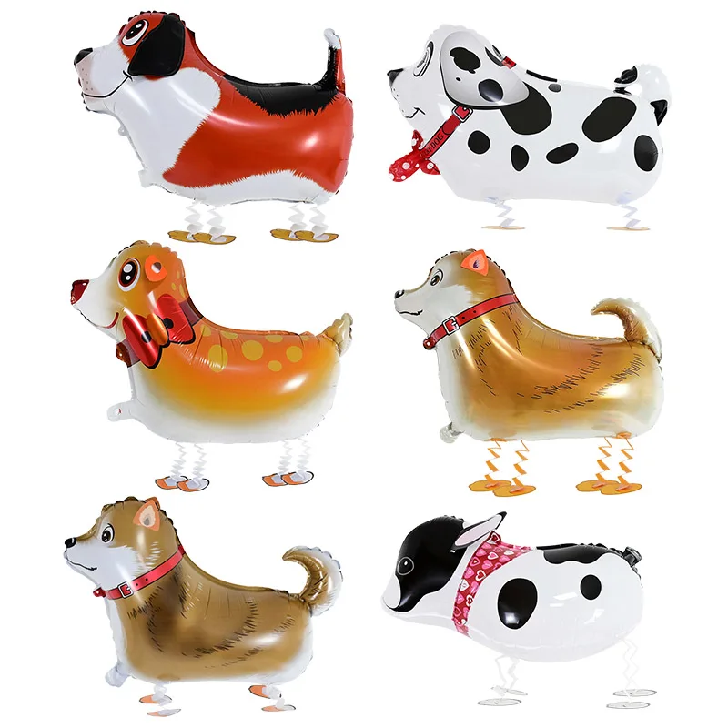 

Walking Animal Helium Balloon Cute Dog Dinosaur Pet Foil Balloon Birthday Party Decorations Kids Baby Shower Gift Toy Air Globos