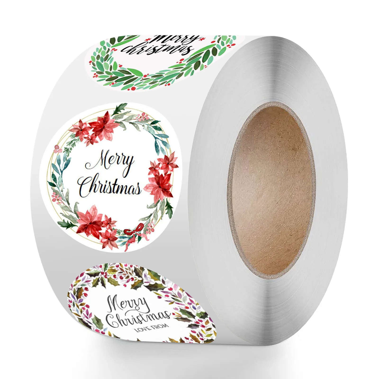 Новая наклейка в рулоне рождественский подарок украшение праздничные вечерние