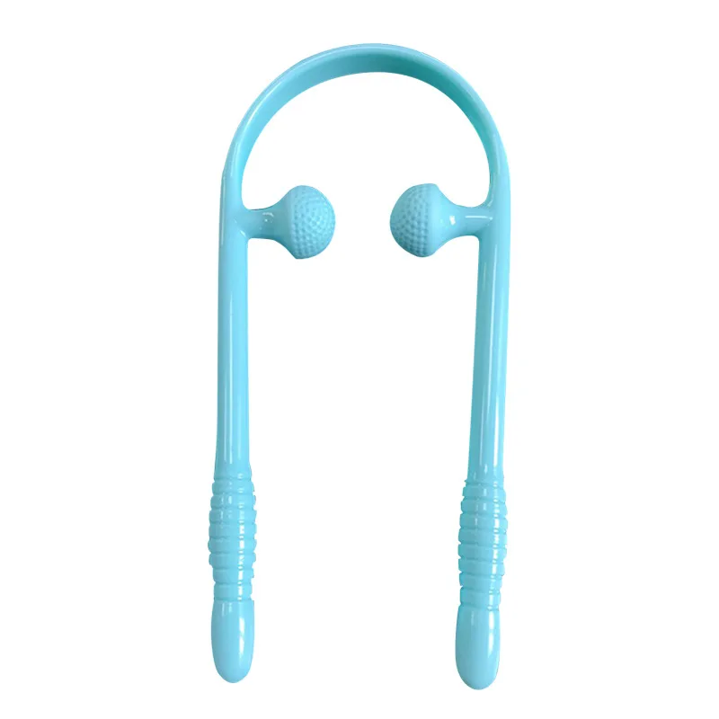 

U Shape Neck Massage Tool Pressure Relieve Hand Roller Massage Neck Shoulder Dual Trigger Point Self Massager