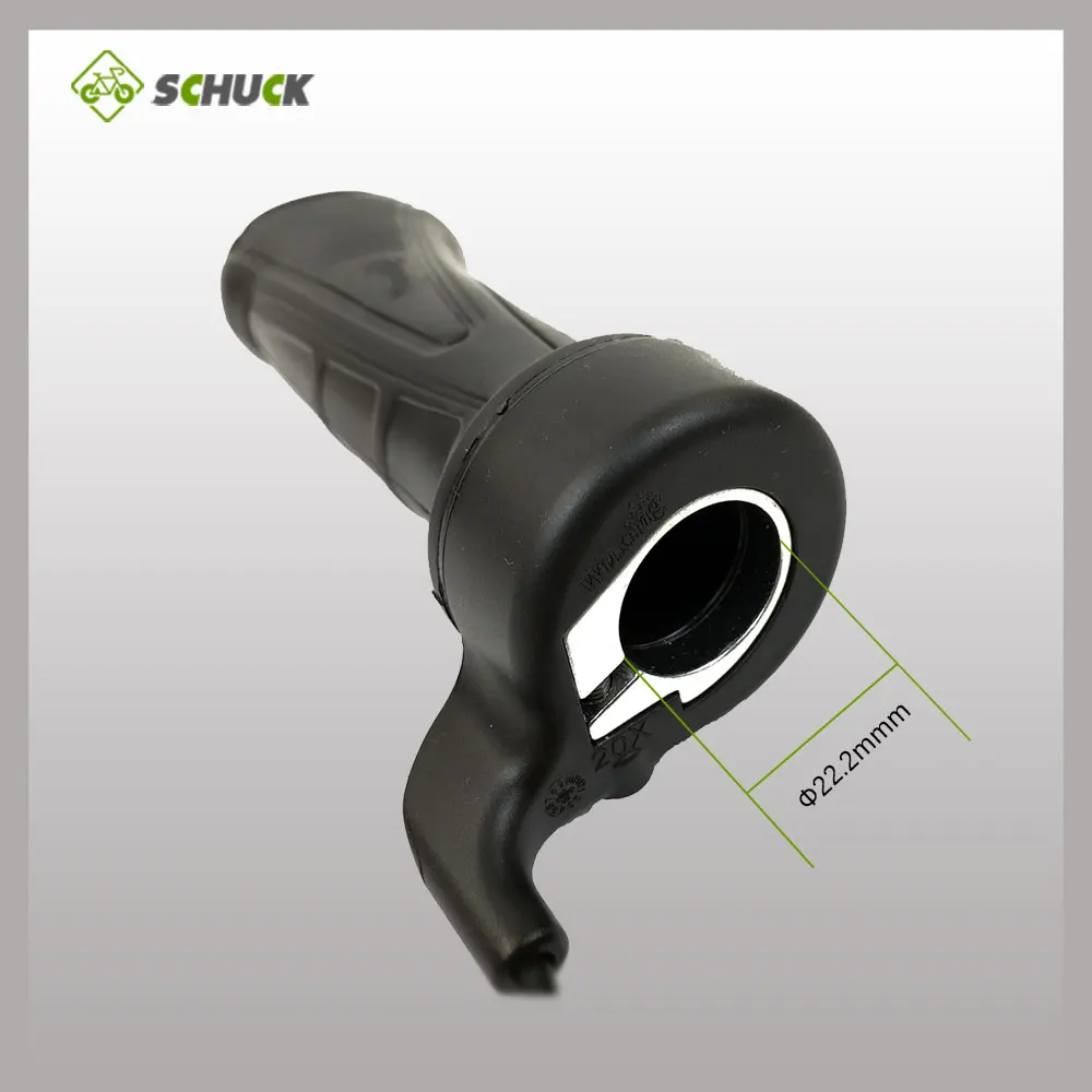 

Wuxing 20X Throttle Electrical Bicycle Right Handle Thumb Twist Throttle 24V-72V for Ebike Conversion Kit Julet Waterproof Plug