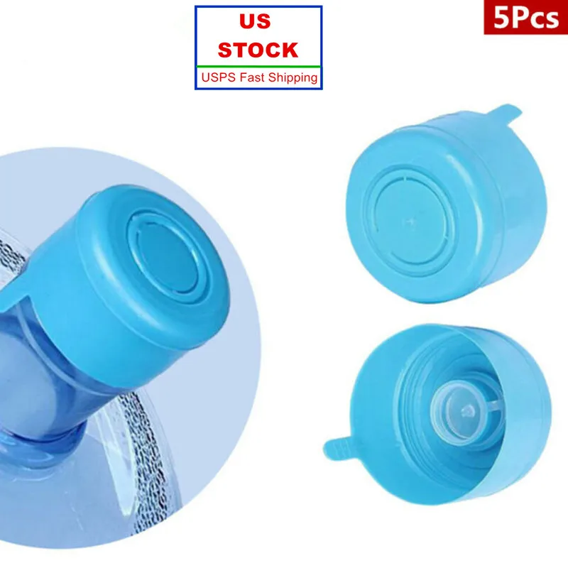 

Reusable Anti-Splash Non-Spill Water Bottle Caps Replacement for 55mm 3 and 5 Gallon Water Jugsv Anti Splash Peel Off Tops